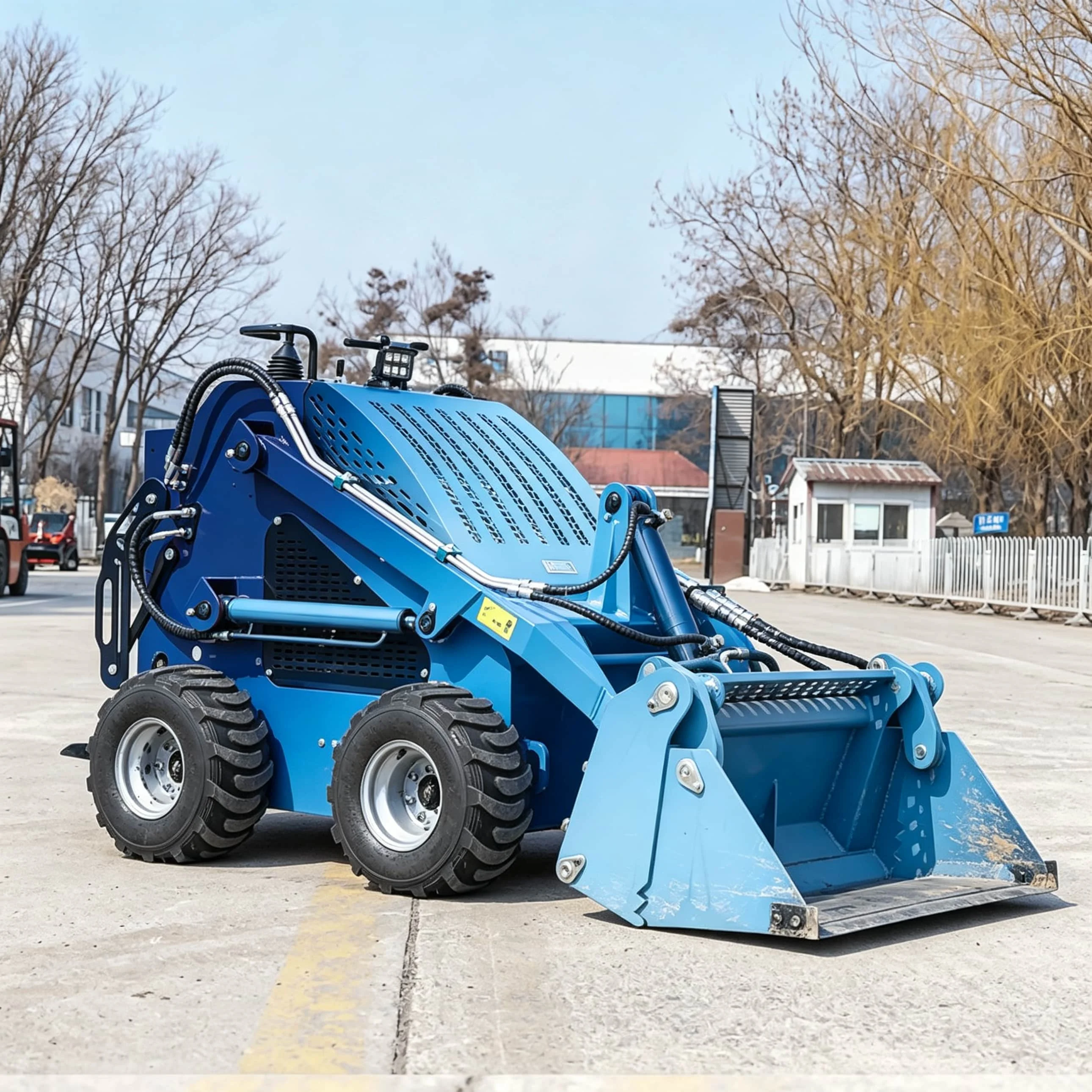 Reliable core components Auxiliary hydraulic circuit Light Skid Loader Building Skid Steer Gravel Handling Skid Loader view 4