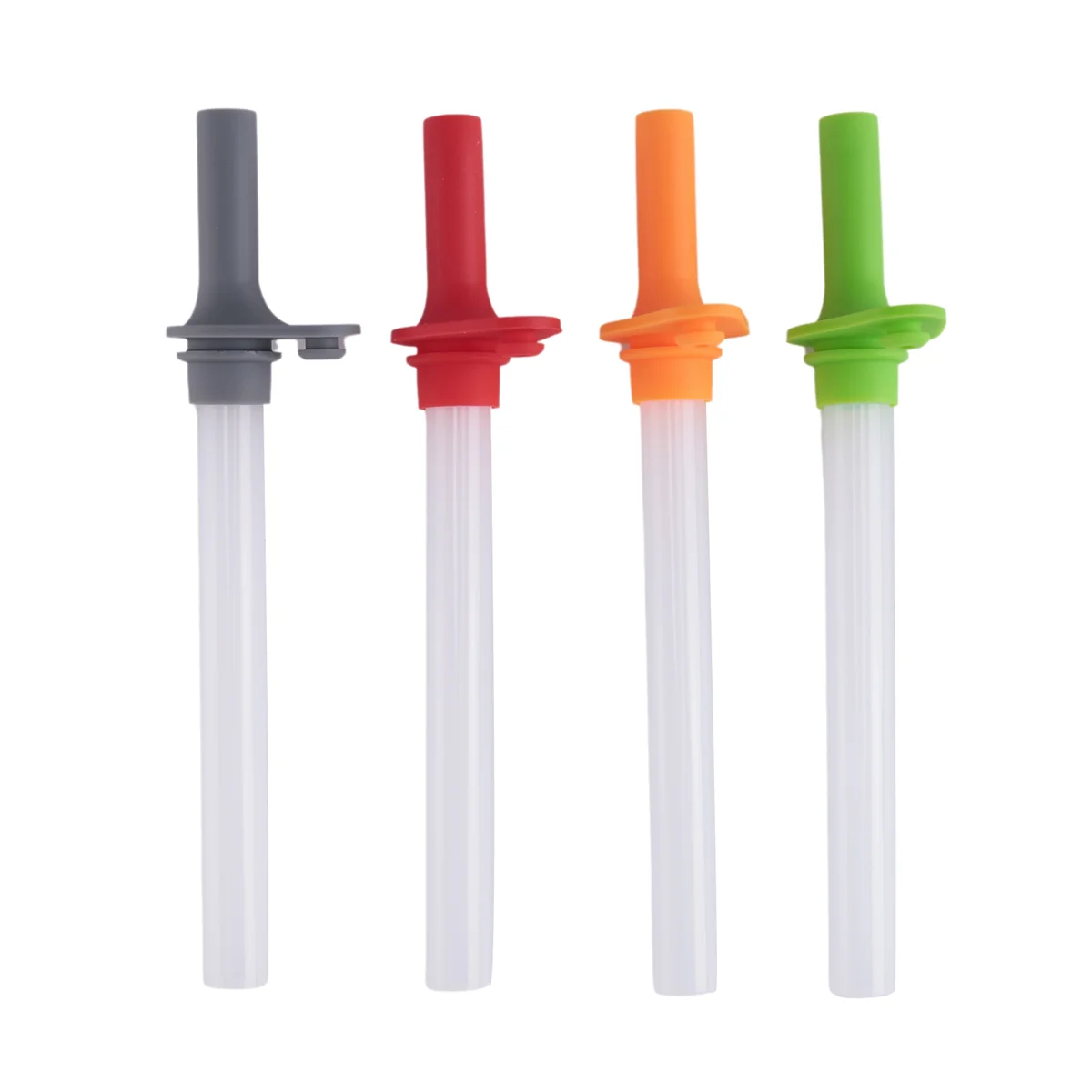 ABVA-4PCS Replacement Straws with Bite Valve for Zak DesignsKelso 15 OZ, with 1 Brush Reusable Kids Cup Replacement Straws