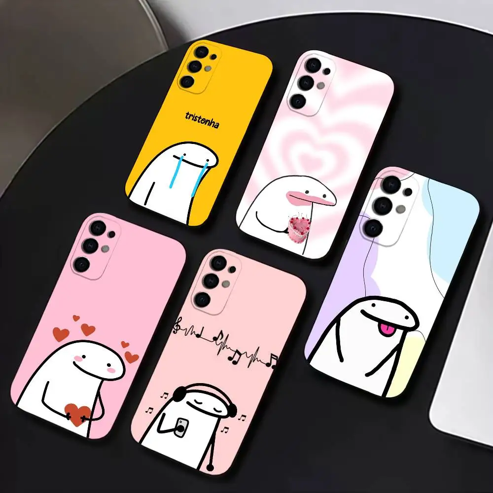 

C-Celular Flork Phone Case For Samsung S25,S24,S21,S22,S23,S30,Ultra,S20,Plus,Soft Silicone Black Cover