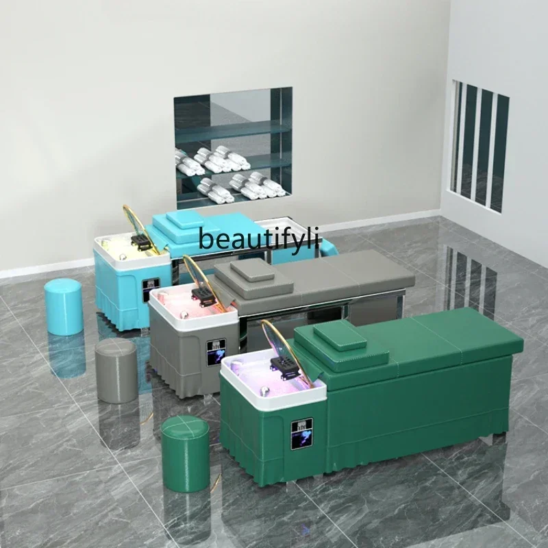 smt14 ss newConstant Temperatuur Watercirculatie Shampoo Stoel Kapper Schoonheidssalon Intelligente Watervrije Wateropslag B