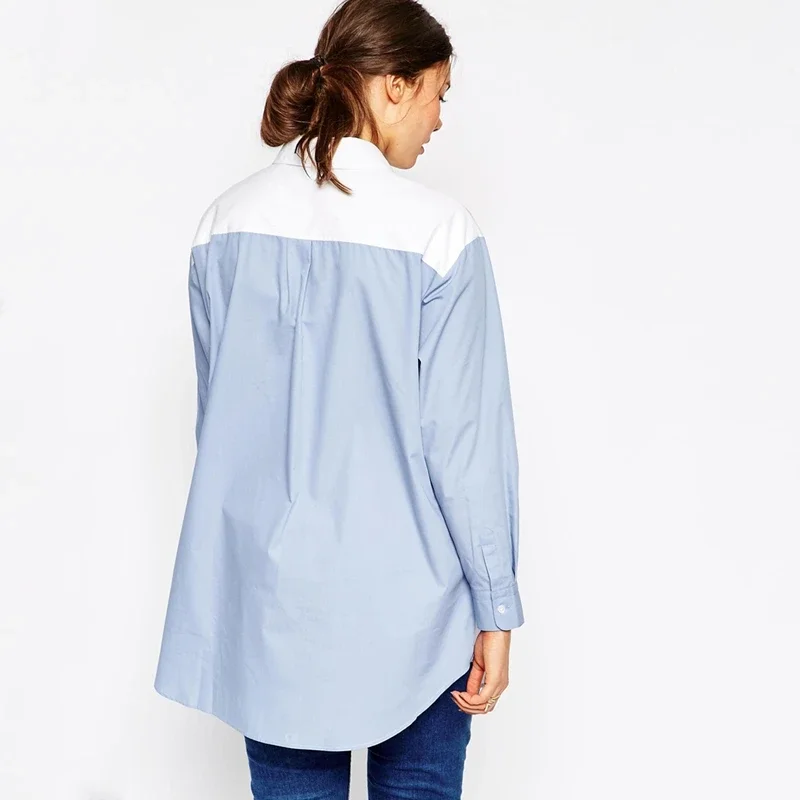 Plus Size Spring Autumn Boyfriend Shirt Women Long Sleeve Button Front Loose Large Size Oversize Blouse And Shirt 5XL 6XL 7XL