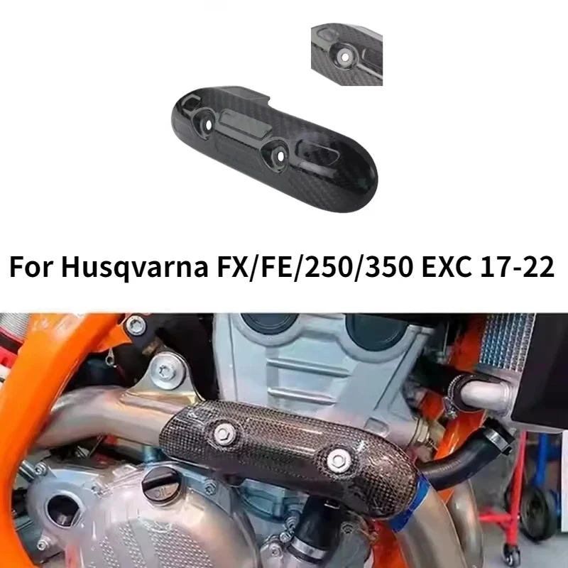 1PC For Husqvarna FX/FE/250/350 EXC 17-22 Parts Motorcycle Exhaust Mid Link Pipe Cover Heat Shield Cover Anti-Scalding Shell