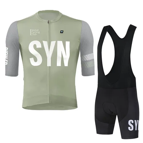 Imagen 1 del producto SYN-Sudadera de ciclismo para hombre, camiseta de ciclismo de carretera MTB de verano, camiseta corta de fibra de poliéster, ropa de secado rápido
