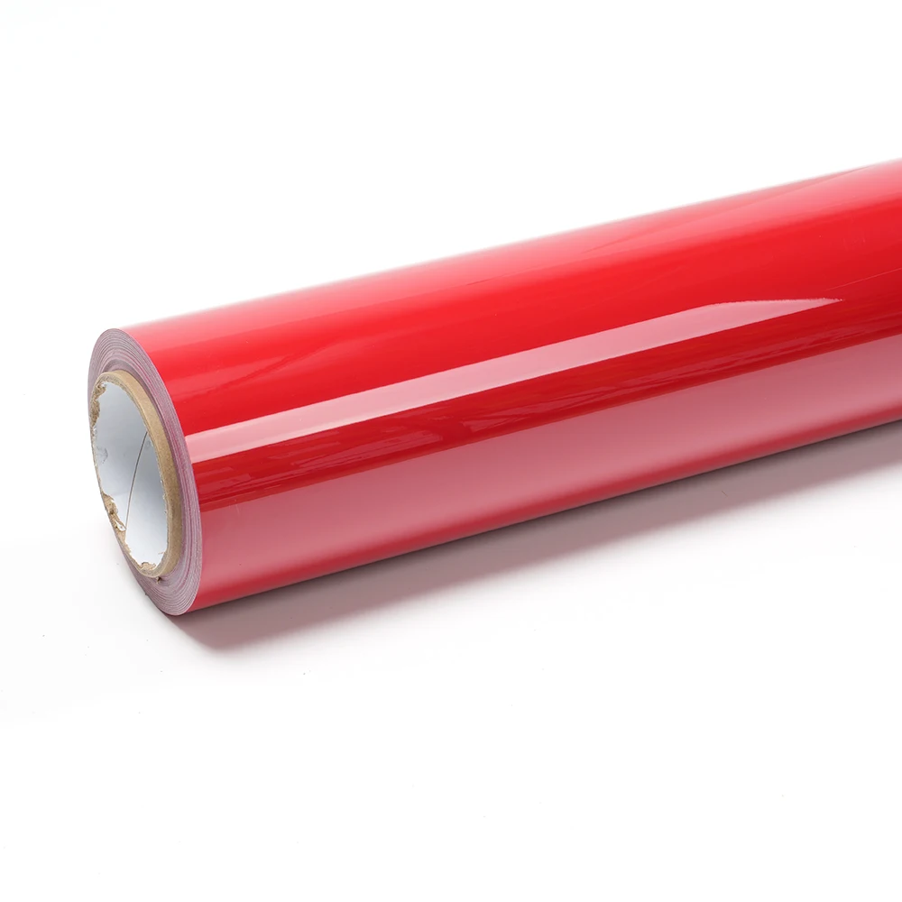 도매가 에어 버블 프리 탈착식 접착제 PVC 글로스 루즈 레드 자동차 랩핑 필름 메르세데스 풀 롤