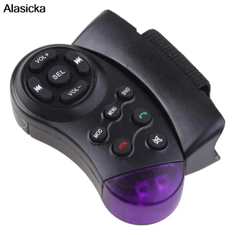 Car DVD Steering Wheel Remote Control MP3 Steering Wheel Remote Control for Car Radio Portable for Car Multimedia Player Support