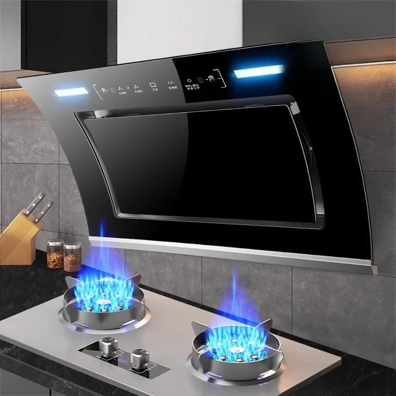 

220V Ala Haotaitai Powerful Range Hood Side Suction Kitchen Double Motor Non Clean Home Use CEB