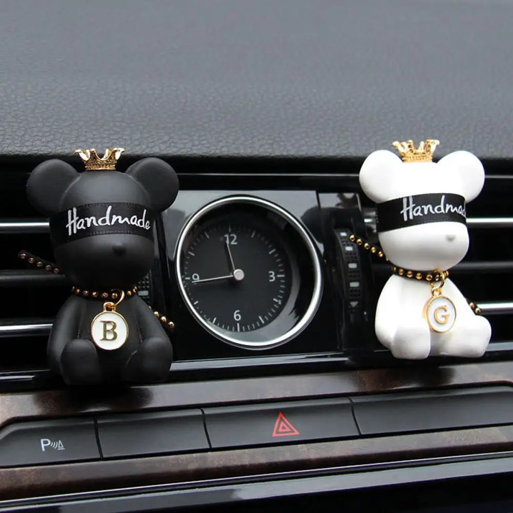 

Fragrance Car Air Freshener Car Aroma Diffuser Air Vent Clip Car Aromatherapy Bear Gypsum Decor Outlet Clip Interior Accessory