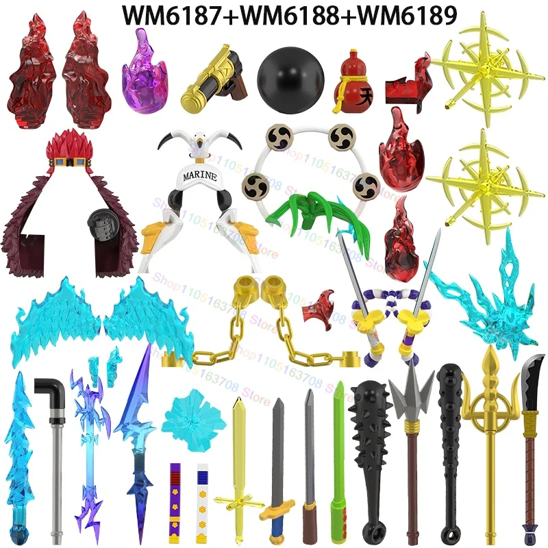 

WM6187 WM6188 WM6189 Hot Anime Mini Action Figures Building Blocks DIY Assembles Toys Children's Toys Birthday Gifts