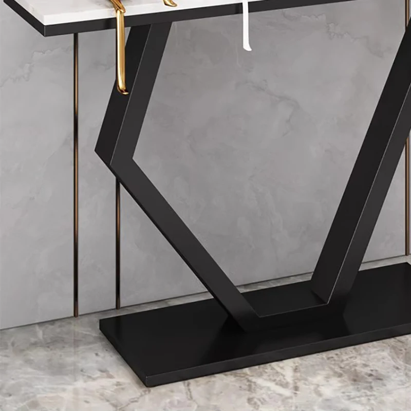 Europejski luksusowy stolik konsola do przedpokoju, modny, elegancki stolik konsola do salonu, elegancka mesa estrecha, meble do domu.