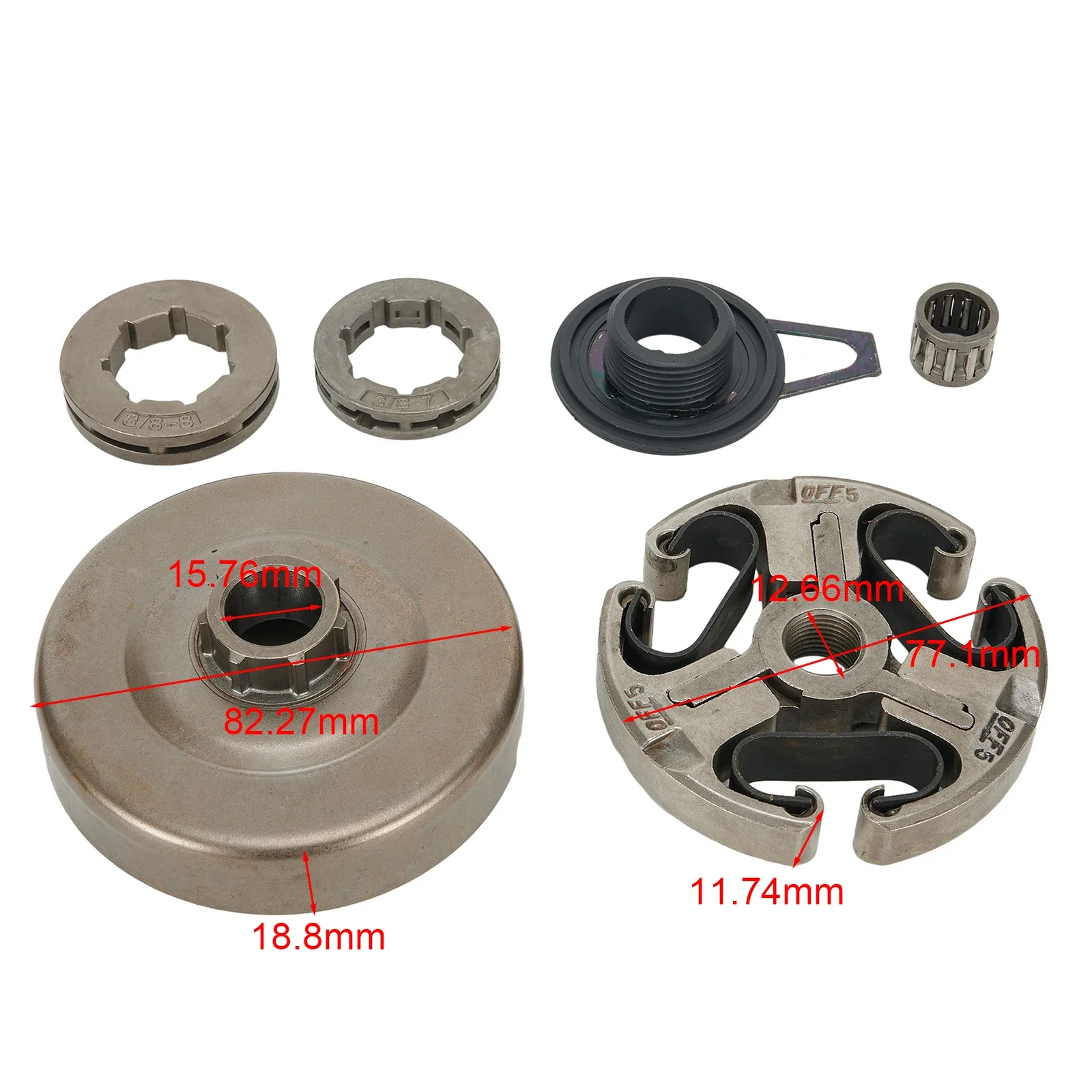 

Chainsaw Parts Clutch Drum Assembly Garden Tools Parts Replaces Sprocket Rim Brand New Garden Power Tools Accessories