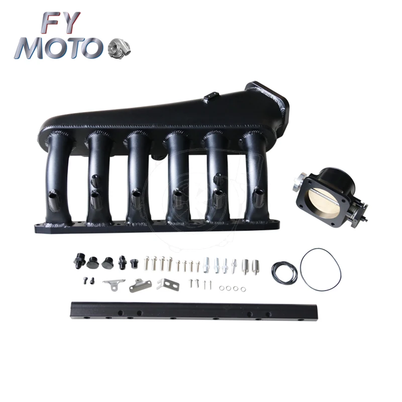 Intake Manifold kits with Fuel Rail+90mm Throttle Body Fits For M50 M52 E36 E46 325i 328i 323i M3 Z3 M PERFORMANCE