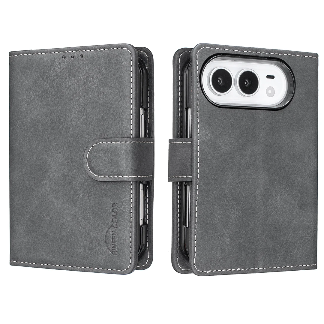 For iPhone Duo Case Skin-Friendly Luxury Matte Leather Flip Wallet Card Slot Shockproof Back Cover Accessories For iPhone Ultra