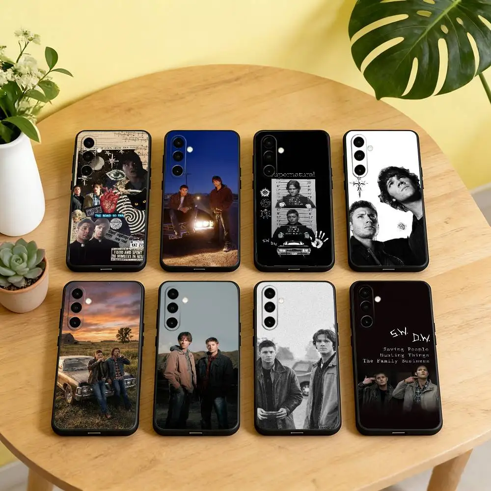 

Supernatural SPN D-Dean And S-Sam Phone Case Black Silicone Soft For Samsung Galaxy A73,A72,A71,A70,A53,A52,A51