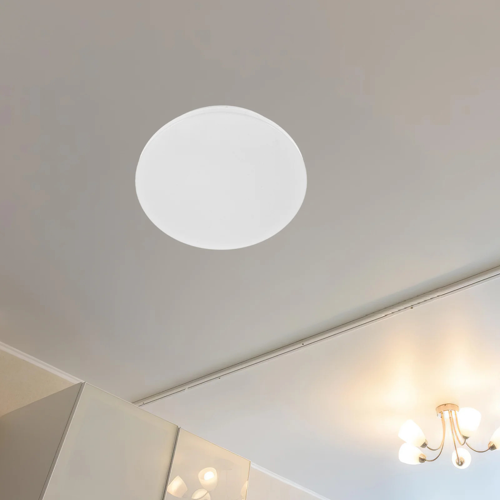 

Round Light Cover Replacement Pc Base Anti Glare Durable Modern Stylish for Bedrooms Balconies Ceiling Fixtures