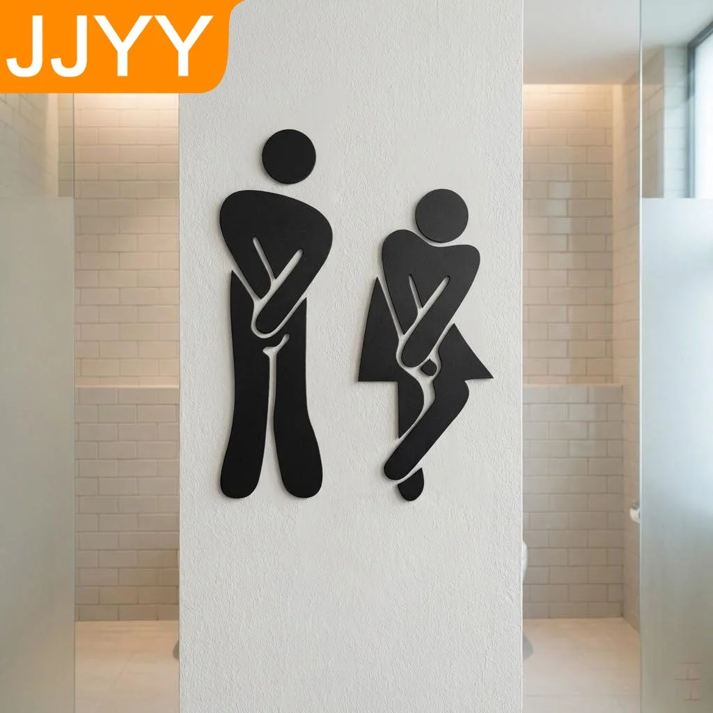 Toilet Door Stick Man Woman Wall Stickers Vinyl Decals Home Decor Art DIY Decoration Family Creative Bathroom Wall Art