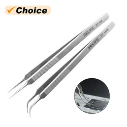 Universal Precision Tweezers for Phone Tablet Laptop Maintenance RELIFE RT-14SA RT-14A Chip IC Flying Line Repair Clamping Tool