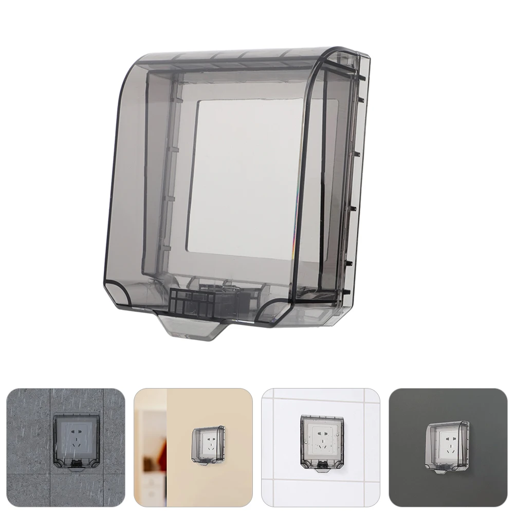 

1 Set Outdoor Waterproof Socket Cover Plug Protector Dustproof Splashproof Durable Sticker Strong Decorative Design Home Use
