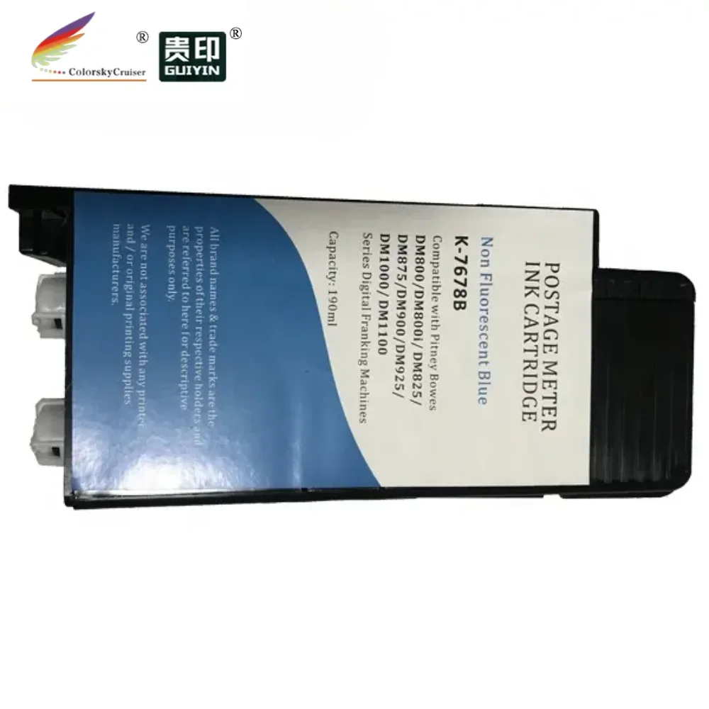 Franking Postage meter ink cartridge 766-8 767-8 for Pitney Bowes DM800 DM800i DM825 DM875 DM900 DM925 DM1000 blue/red 190ml