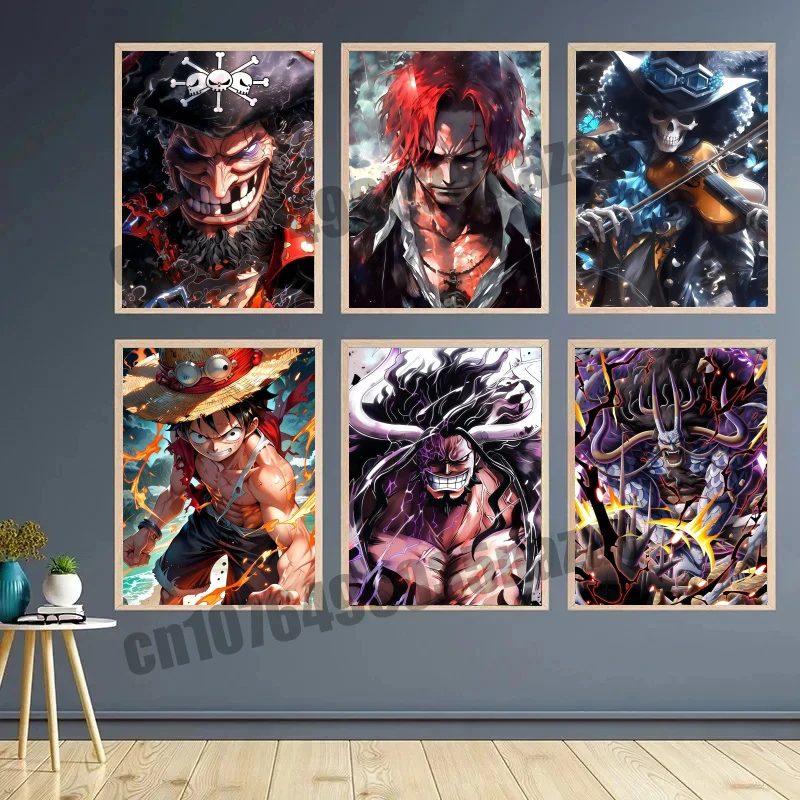 

Japanese Anime One Piece, Luffy Zoro HD Quality Poster, Wall Art Painting, Home Entrance Wall Decoration Canvas Painting Gift