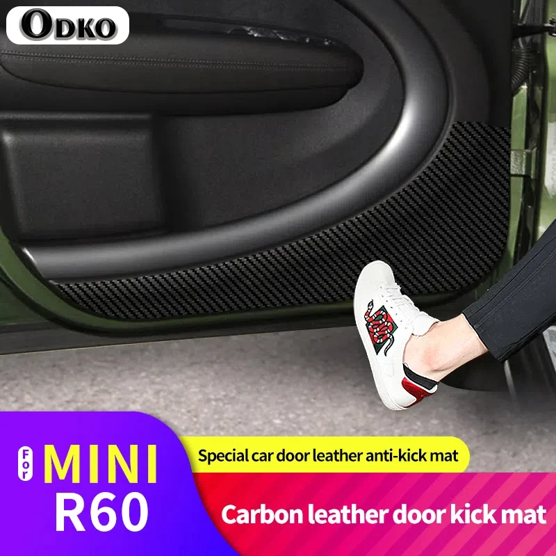

Car Styling Door Anti-Kick Pad Leather Side Edge Film Protector Stickers For BMW Mini R56-R60 Accessories Car Accessories