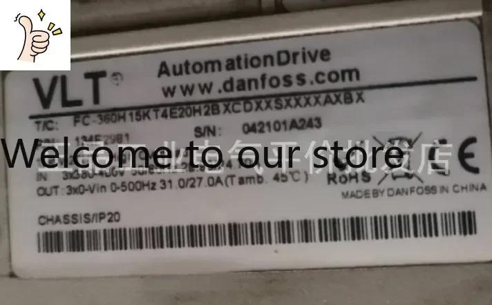 

2025.5 Оригинальный инвертор Danfoss 134F2981 15 кВт FC360H15KT4E20H2BXCD, стандартная модель.