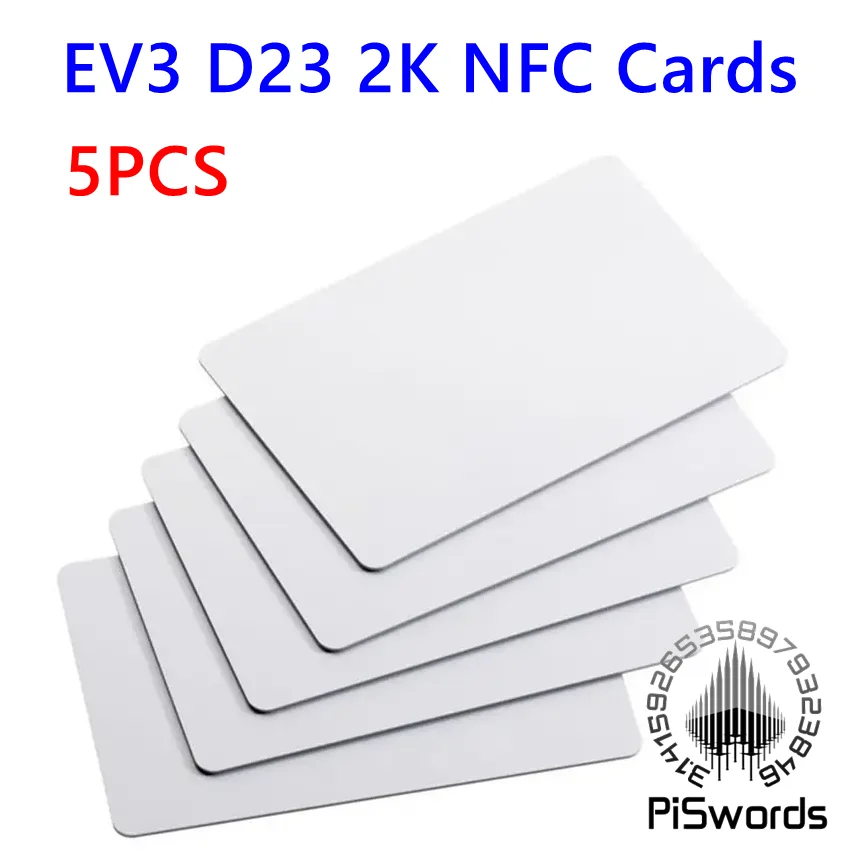 5PCS NFC Desfire 13.56Mhz  EV3 D23 2K / D43 4K / D83 8k   ISO14443A NFC Blank Card