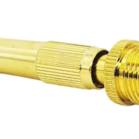 10pcs Gold Aluminum 4 Part External Thread Spray Nozzle For Garden Irrigation Car Washing Watering Tool