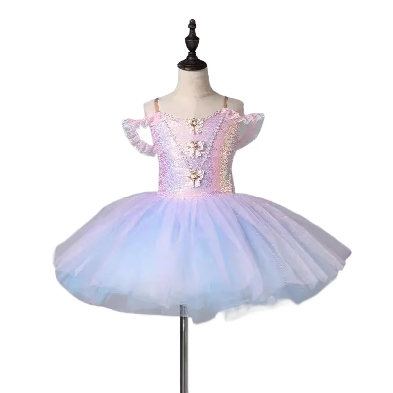

Children's ballet dress, girls' tutu dress, sparkly tulle dress, princess dress, performance costume for children