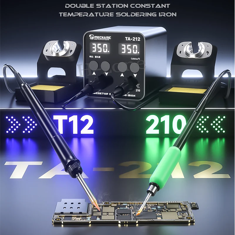 ميكانيكي TA-212 محطة لحام متوافقة سبيكة لحام تلميح 210/T12 مقبض التحكم في درجة الحرارة محطة إعادة العمل لحام #2