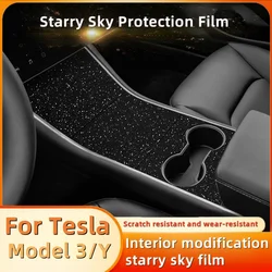 For Tesla Model 3 Model Y 2019-2024Starry Sky Film Interior Modification Central Control Instrument Screen Protective Film