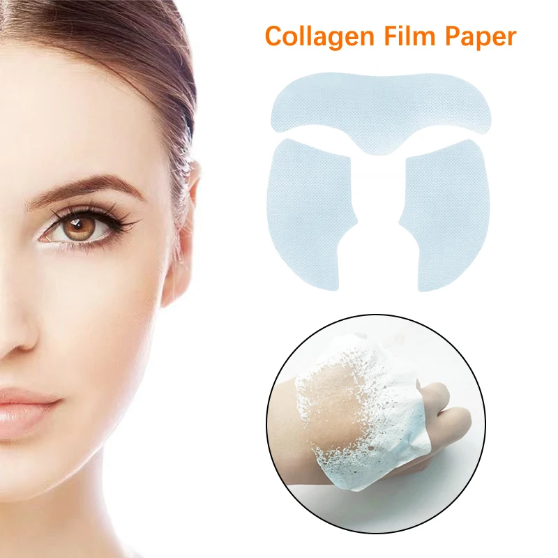 Collagen Film Paper Soluble Facial Mask Face Skin Cheek Sticker Forehead Patch Smile Lines Patches Anti-aging Wrinkles Remover