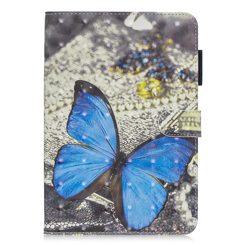 Funda Cover  For Samsung Galaxy Tab A 8.0 2019 S Pen 3D Shining Cats Flowers Card case Tab 8.0'' SM-P205 Tablet PU Learher Case