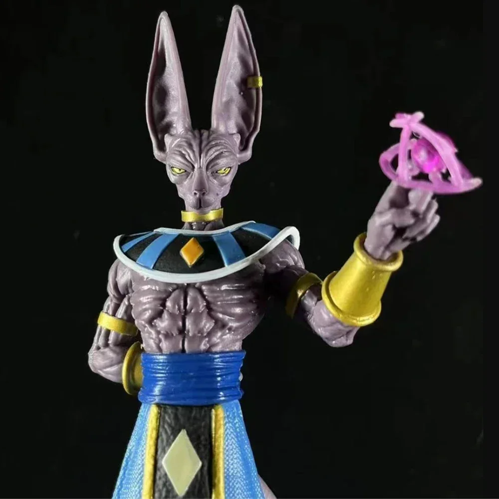 Mainan Model Anime Dragon Ball Z Beerus, koleksi figur Super God of Destruction 30cm untuk hadiah anak-anak