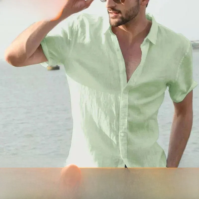 

Loose Comfortable Men's irt Ecomfrtabl Asucal 20240226e Autumn Thiened Fce Nine-point Sve Collar Special Wide Fit