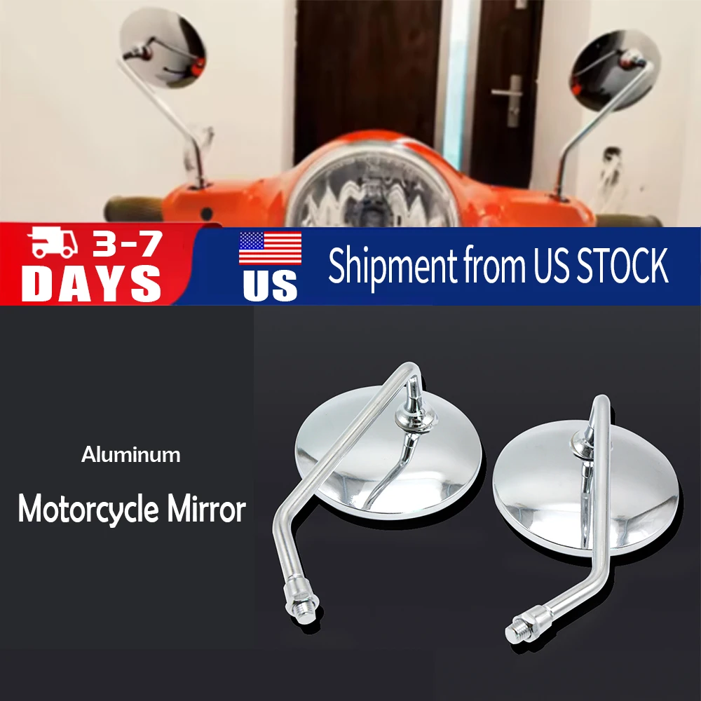 Lusterko wsteczne motocyklowe do Yamaha, lusterka wsteczne do skuterów i e-bike'ów, lusterka boczne wypukłe 8mm 10mm, łatwe do montażu, praktyczne.