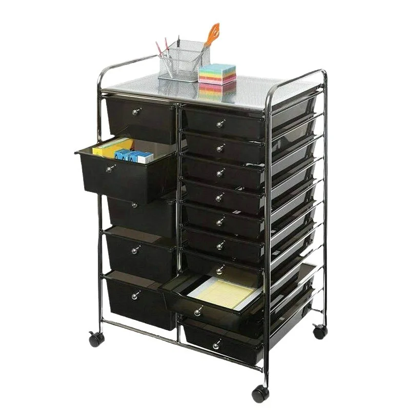 Multi-layer Drawer Storage Cart, Wheeled Organizer for Tools, Toys in Home, Bedroom and Office