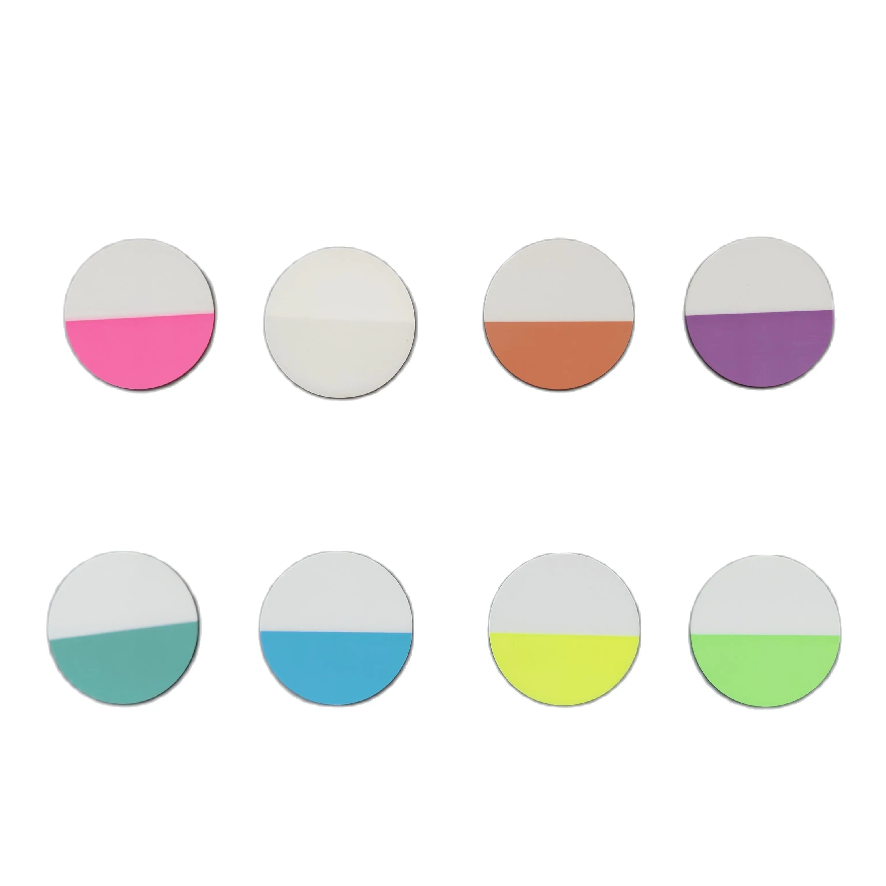 160 Sheets 8 Colours Waterproof Transparent Circular Sticky Note Pads Notepads Journal Student Stationery Office Supplies