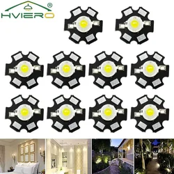 10X 1W LED Cao Cấp Trắng Đỏ Xanh Trắng Ấm Chip Hạt Bóng Đèn Chip Cho DIY Ánh Sáng Với 20Mm Sao PCB Platine Tản Nhiệt LED