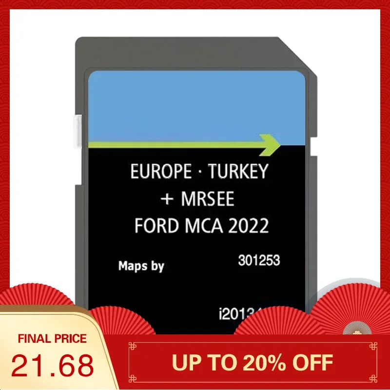 for Ford Sd Card Maps Mondeo Kuga Focus C-Max S-Max (2010-14) with Anti Fog Reaview Stickers MCA 2022 Naving Sat Nav Europe