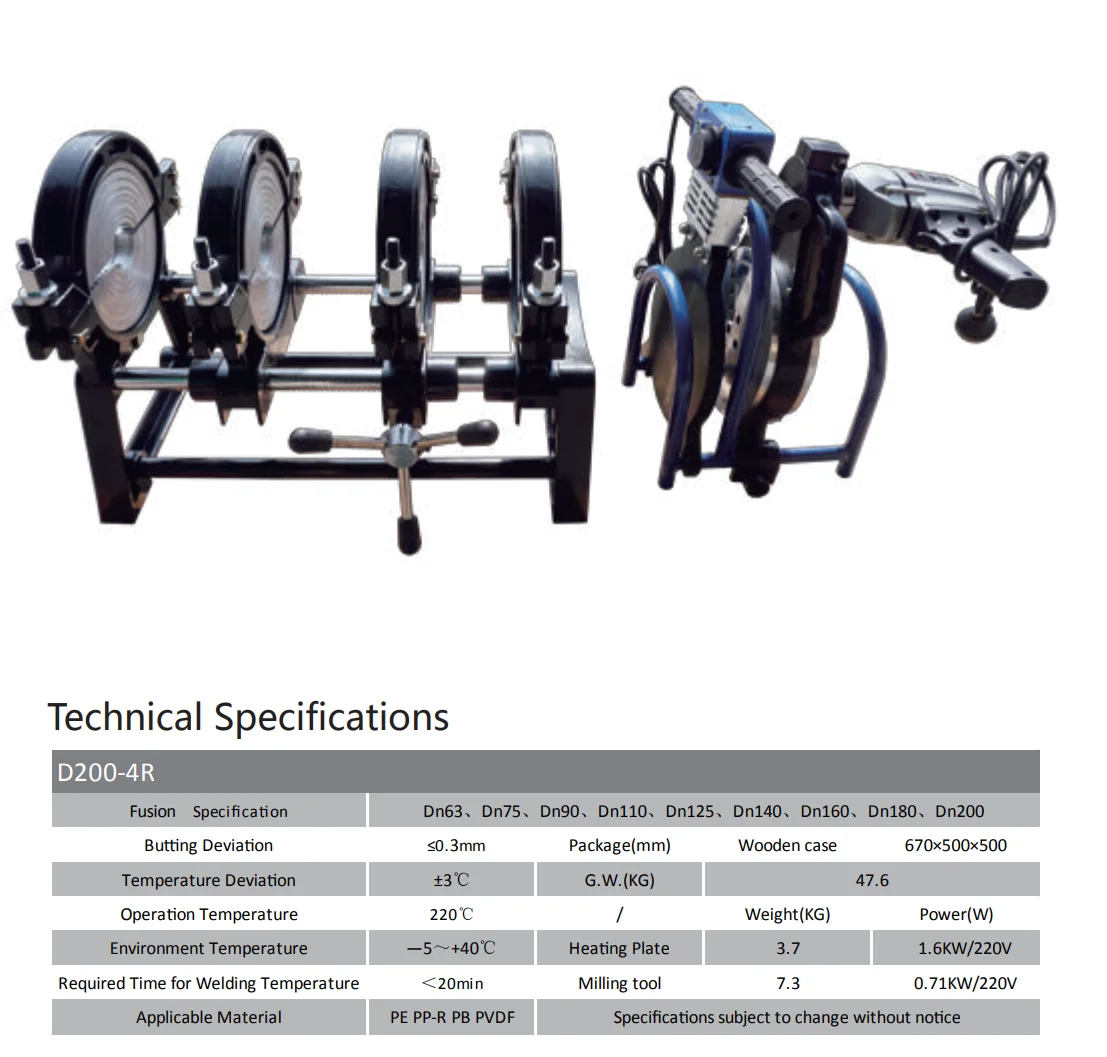 HotHigh Quality 63-800MM Automatic Hydraulic HDPE & Plastic Pipe Welding Machine Butt Fusion  FCAW Welders