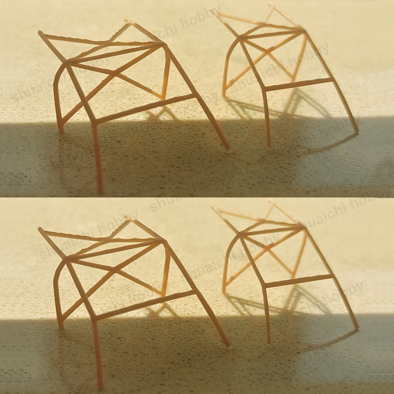 1Set 1/64 Skala Racing Auto Überrollkäfig Kit 3D Gedruckt Anti-roll Schutz Rahmen DIY Modifikation Teile für miniatur Auto Spielzeug