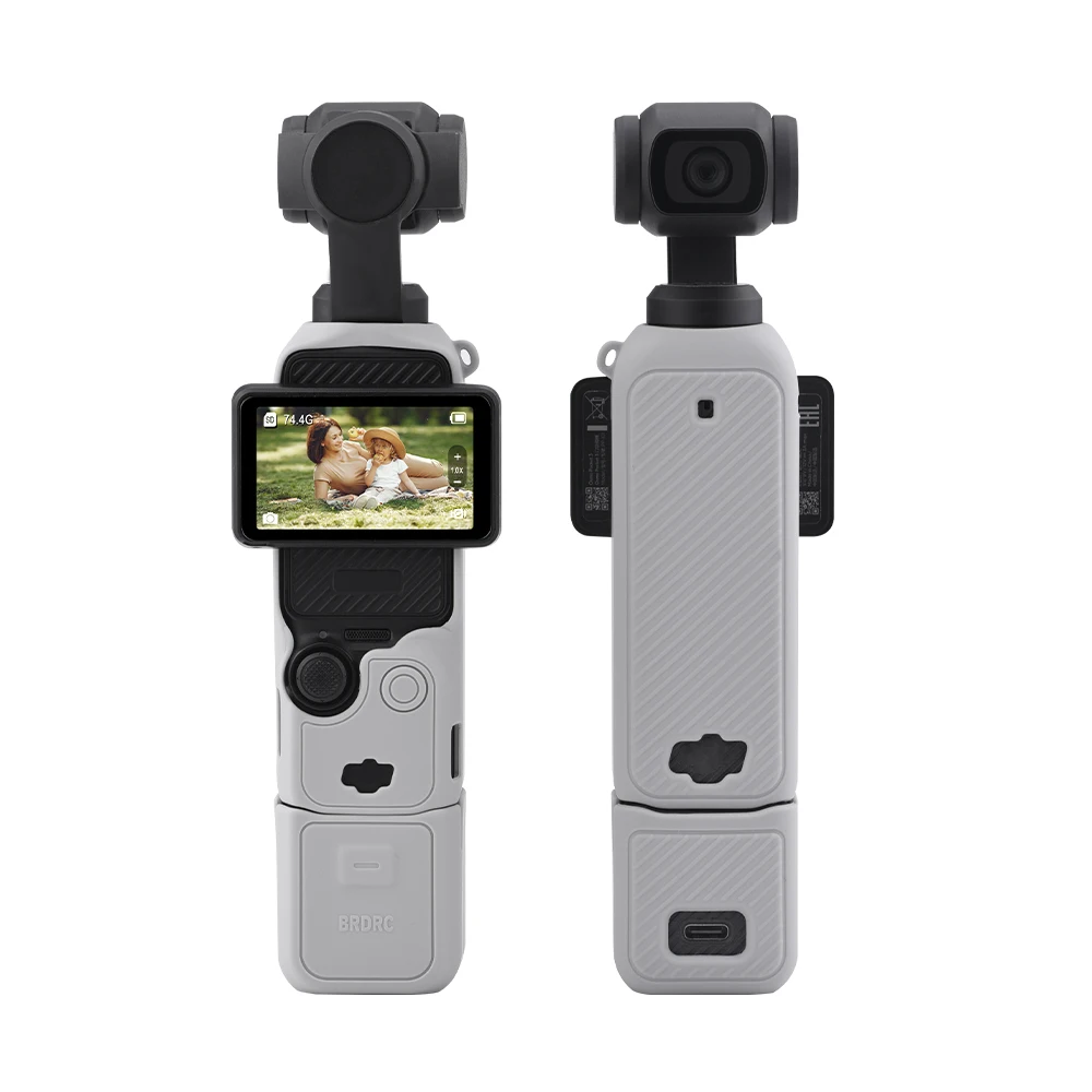

for DJI OSMO POCKET 3 Body Silicone Case Lens Protective Cover Display Blackout Sport Camera Accessory Pink Black Gray