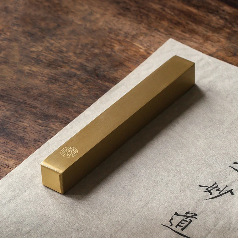 regle-presse-papier-carree-en-laiton-massif-pour-etudiants-en-calligraphie-debutants-style-chinois-outil-de-dessin-ecriture-et-calligraphie