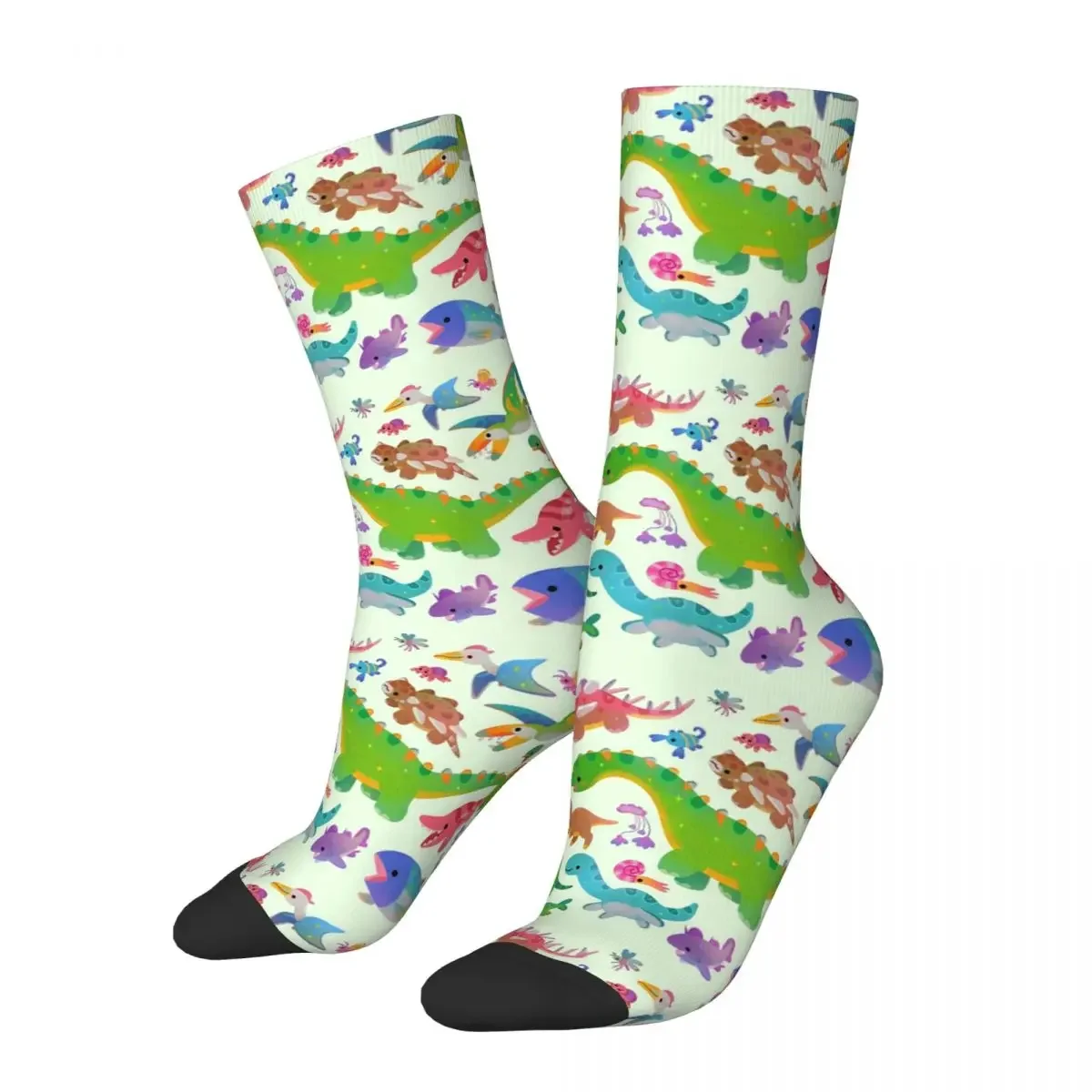 Calcetines de Jurassic Baby Pastel Harajuku para hombre y mujer, medias absorbentes de sudor, calcetines largos para todas las estaciones, accesorios para regalos