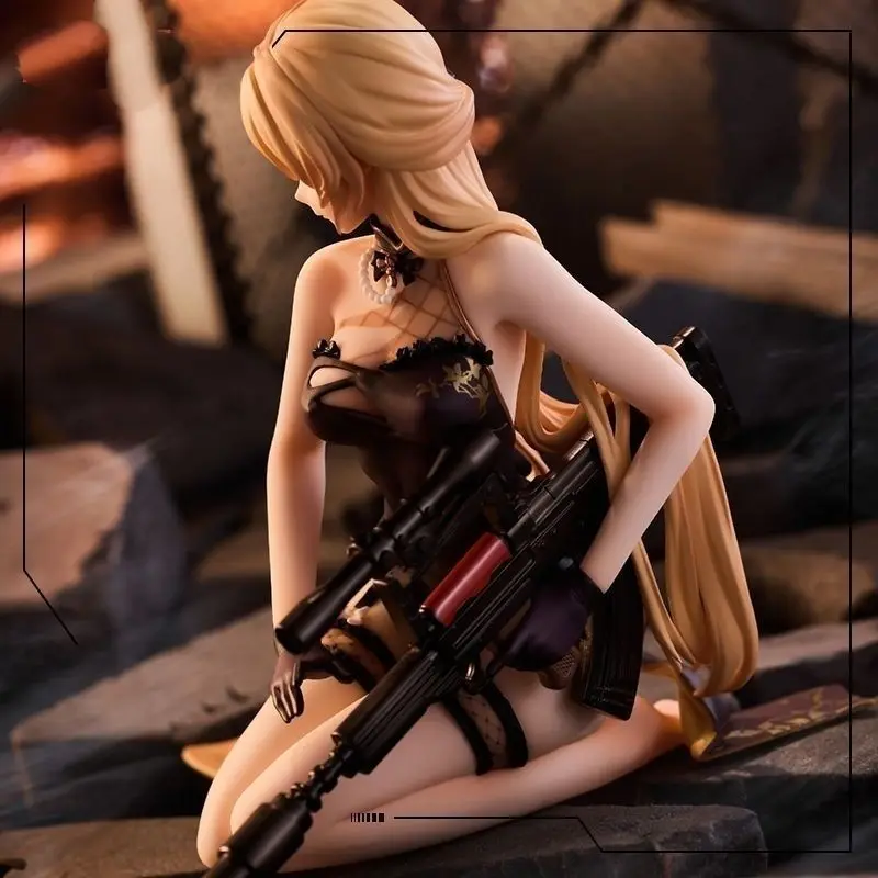 Game Girls Frontline Ots-14 Sitting Posture Action Figure Pvc Model Toys Doll Statue Desk Decor Car Ornament Collectible Gifts view 2