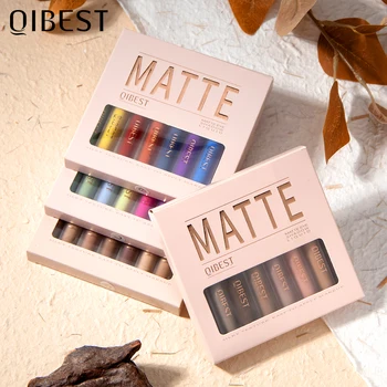 8pcs/box Brown Colorful Liquid Eyeshadow Stick Set Contour Blush Pigment Matte Natural Cheek Milk Coffee Shadow Cream Eye Makeup