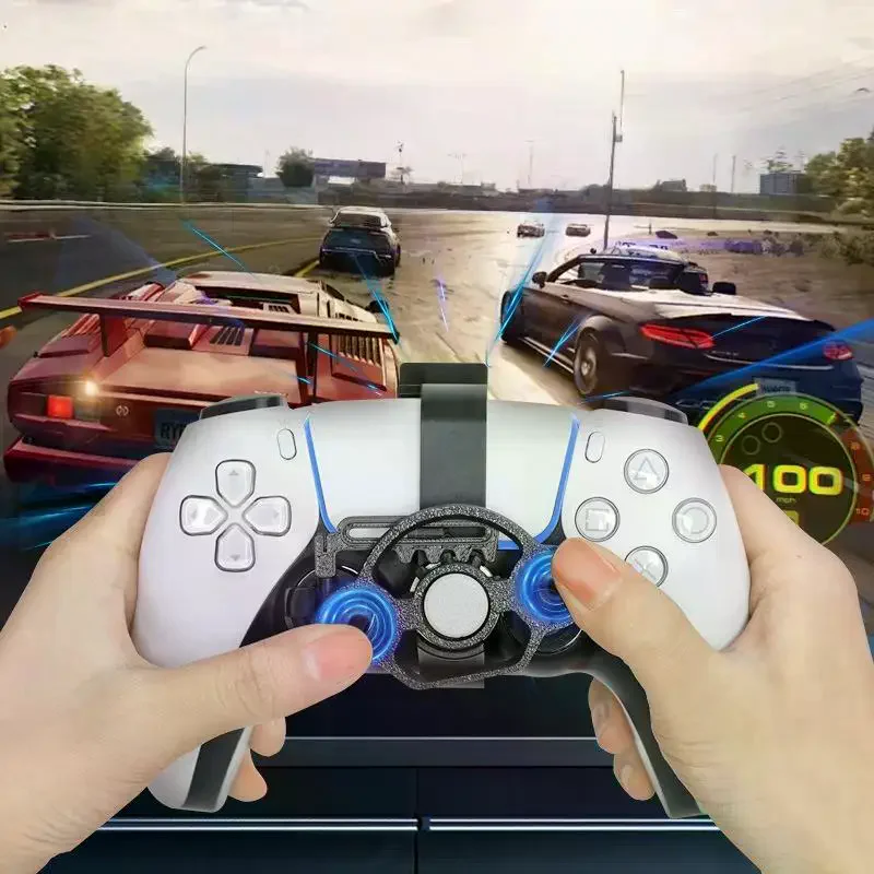 1 個レーシングゲームステアリングホイール交換強化されたゲームミニゲームステアリングホイール PS5 ゲームコントローラアクセサリー