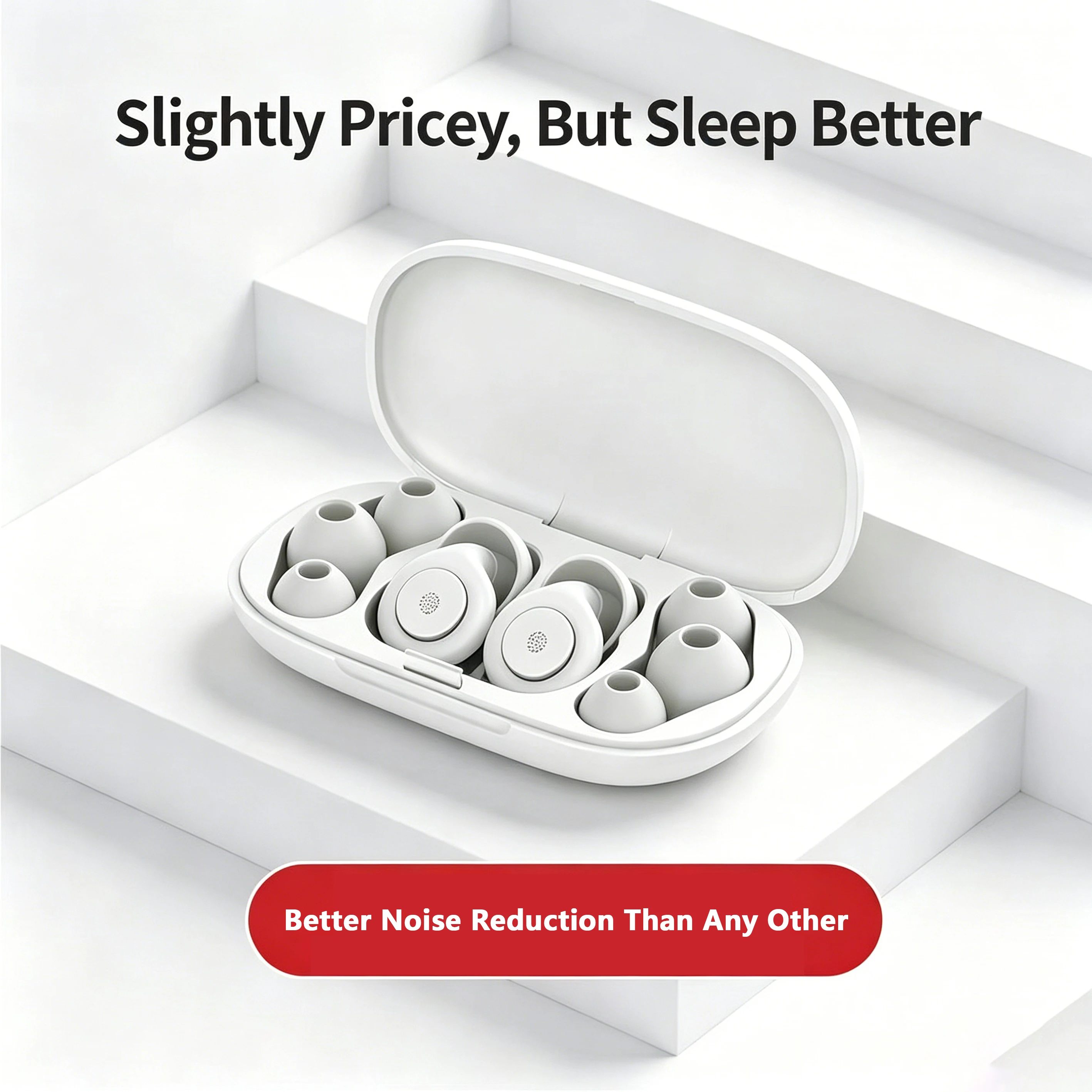 45-49dB Noise Blocking Sleeping Ear Plugs Soft Liquid Silicone Anti Snoring Earplugs Portable Storage Box For Sleep Travel - view 4