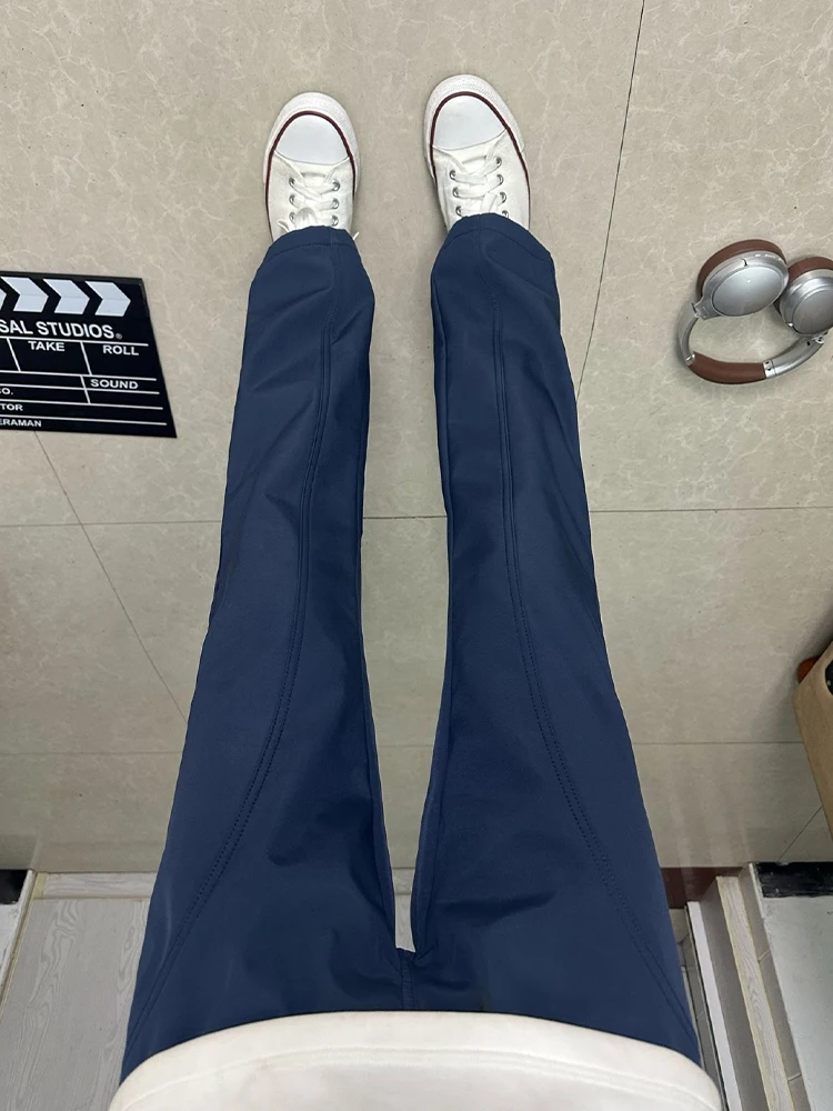 

Men's Winter Fce Lined Soft ell Waterproof Hiking Pants Outdoor Casual Straight Leg Trousers with Elastic Waisand