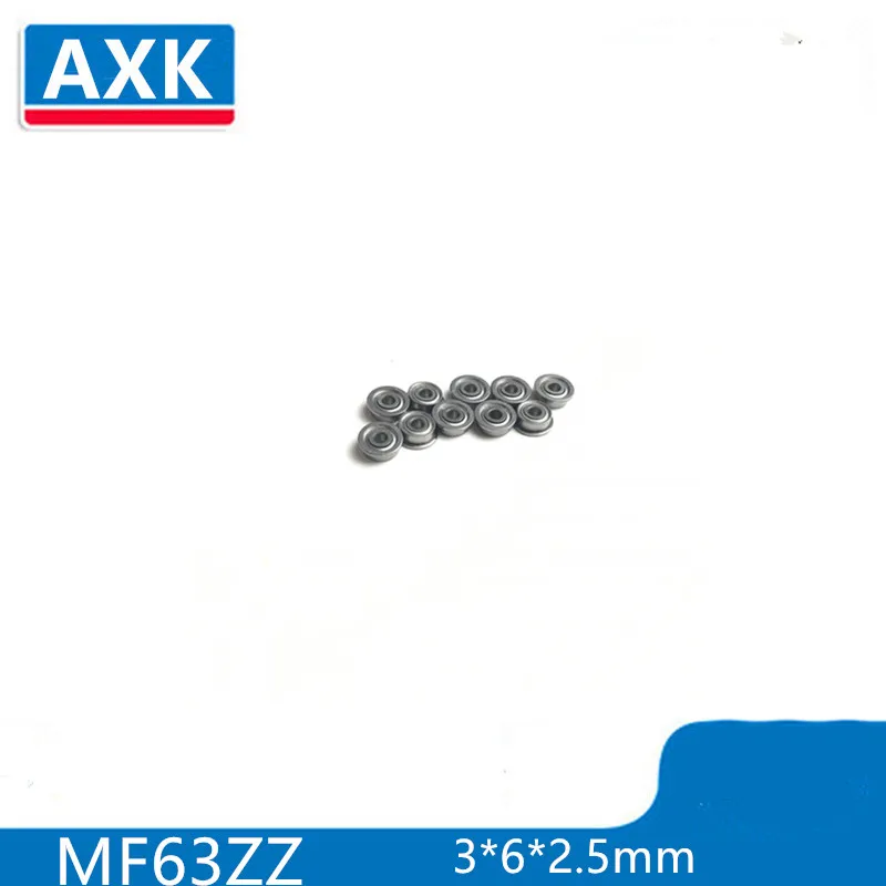 50Pcs MF63ZZ 3x6x2.5 mm Flange bearing Deep groove ball bearing High quality MF63Z MF63